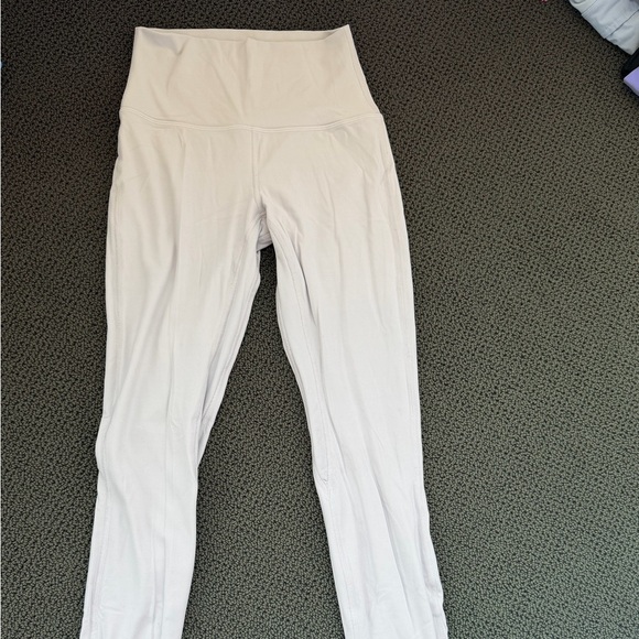 lululemon athletica Pants - Cream double lined align leggings. Size 4. Cream/ light pink color.